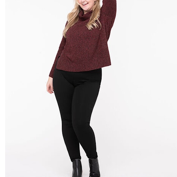 BLACK PONTE BUTTON FRONT SKINNY LEG - Picture 5 of 10